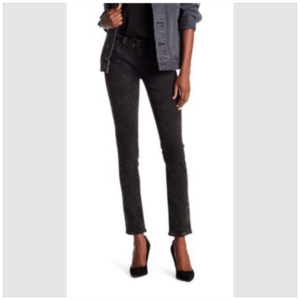 Rock Revival Metallic wrinkled Skinny Jeans 27 - Picture 3 of 8